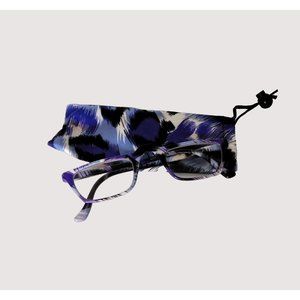 Forrester Vos Reading Glasses +1.50 Purple White Protective Bag
